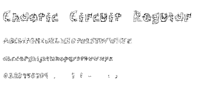 Chaotic Circuit Regular font